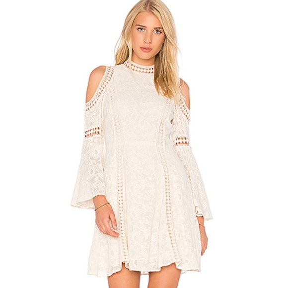 alice and olivia cold shoulder dress